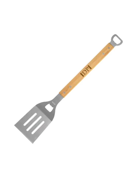 Bamboo BBQ Spatula w/DP Management Icon Logo