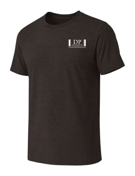 BELLA+CANVAS Dark Grey Heather CVC Short Sleeve Tee w/DP Management Logo