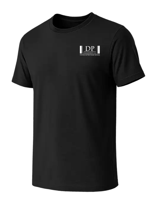 BELLA+CANVAS Black CVC Short Sleeve Tee w/DP Management Logo
