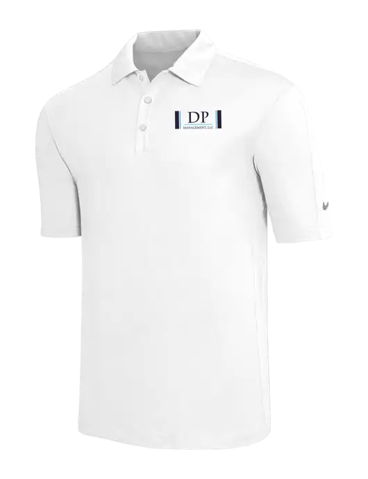 Nike White Tech Sport Dri-FIT Polo w/DP Management Logo