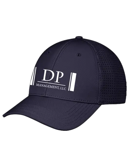 Navy Performance Stretchable Cap Hook & Loop w/DP Management Logo