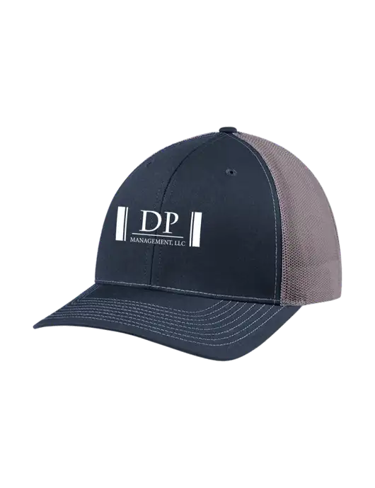 Richardson Adjustable Snapback Original 112 Trucker Cap Navy w/Charcoal Mesh w/DP Management Logo