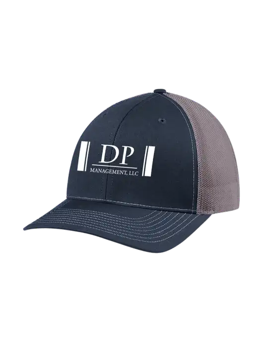 Richardson Adjustable Snapback Original 112 Trucker Cap Navy w/Charcoal Mesh w/DP Management Logo