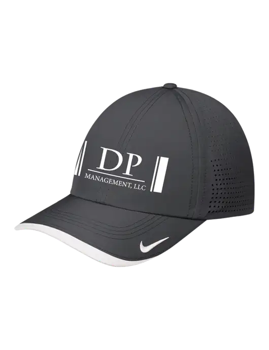 Nike Dark Grey/White Dri-FIT Perforated Performance Cap w/DP Management Logo