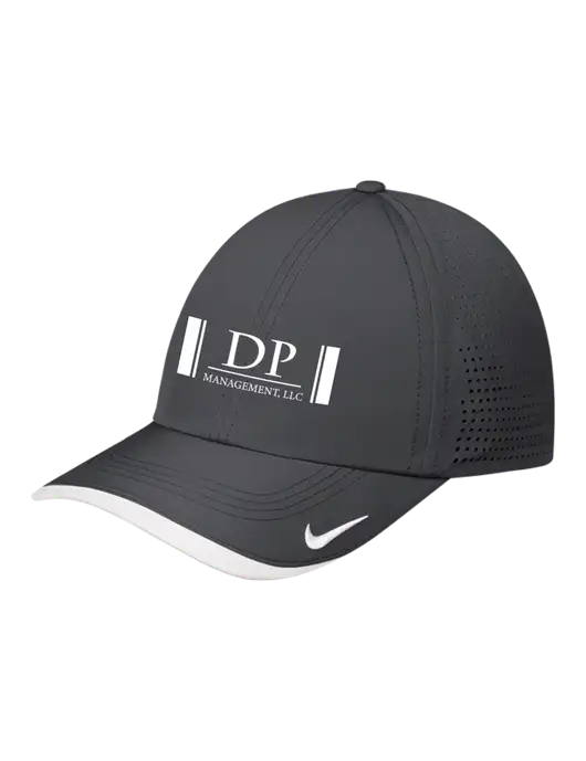 Nike Dark Grey/White Dri-FIT Perforated Performance Cap w/DP Management Logo
