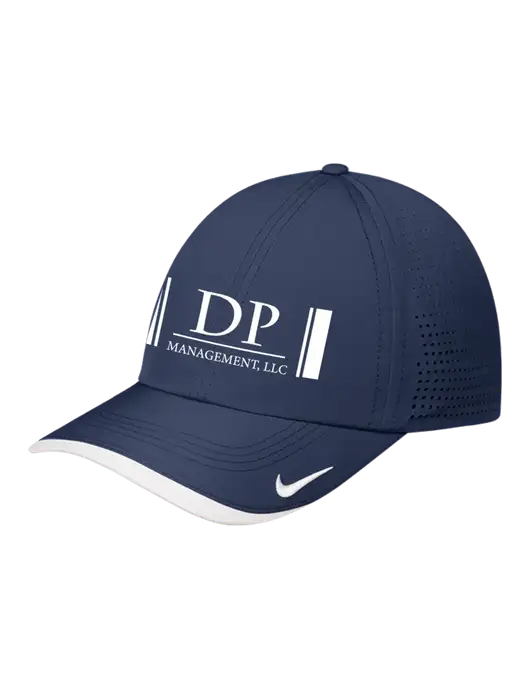 Nike Navy/White Dri-FIT Perforated Performance Cap w/DP Management Logo