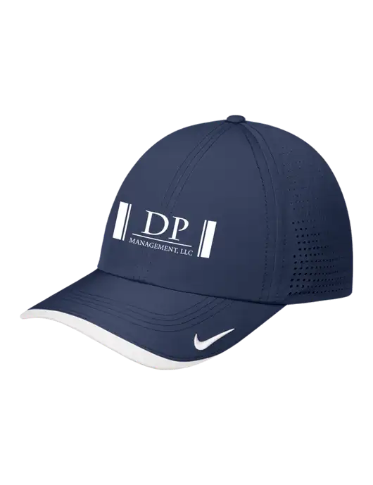 Nike Navy/White Dri-FIT Perforated Performance Cap w/DP Management Logo