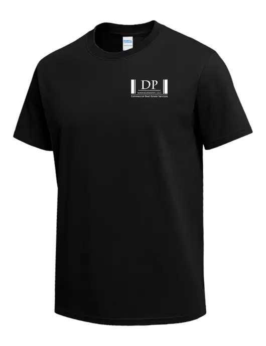 Black Heavyweight 6.1 oz T-Shirt w/DP Management Logo