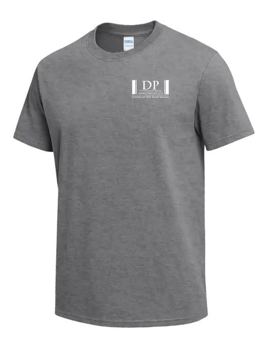 Medium Grey Heather Heavyweight 6.1 oz T-Shirt w/DP Management Logo