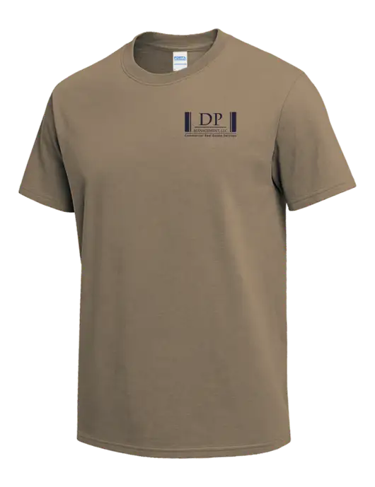 Dark Tan Heavyweight 6.1 oz T-Shirt w/DP Management Logo