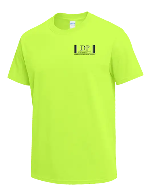 Safety Green Heavyweight 6.1 oz T-Shirt w/DP Management Logo