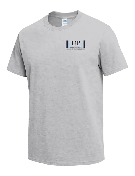 Light Grey Heather Heavyweight 6.1 oz T-Shirt w/DP Management Logo