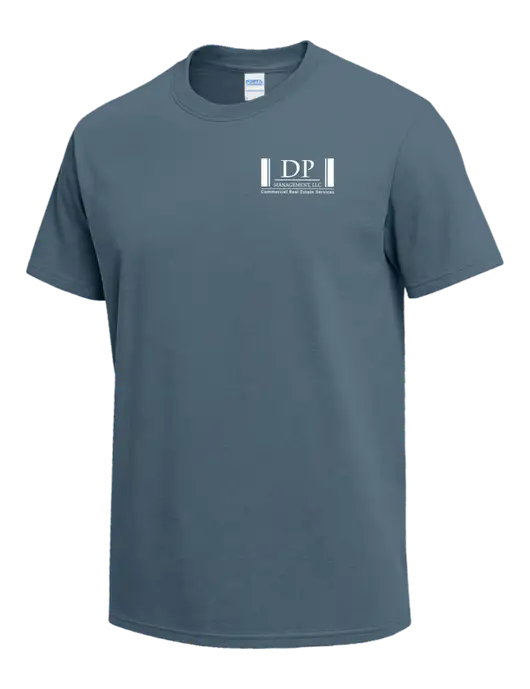 Slate Blue Heavyweight 6.1 oz T-Shirt w/DP Management Logo