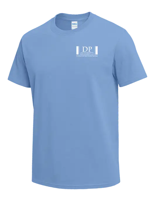 Light Blue Heavyweight 6.1 oz T-Shirt w/DP Management Logo