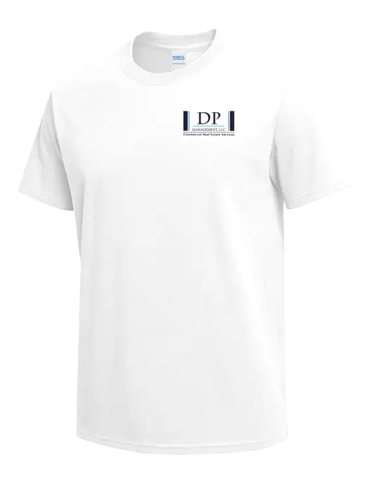 White Heavyweight 6.1 oz T-Shirt w/DP Management Logo