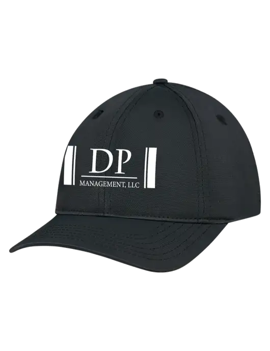 Black Nylon Twill Performance Cap w/DP Management Logo
