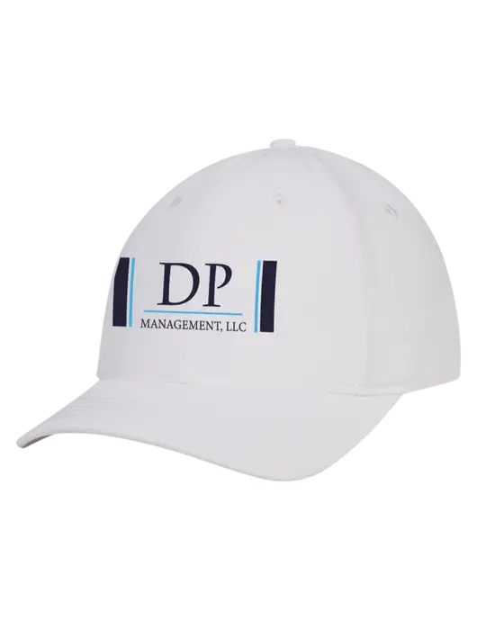 White Nylon Twill Performance Cap w/DP Management Logo