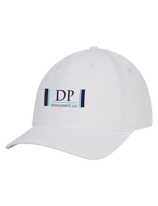 White Nylon Twill Performance Cap w/DP Management Logo