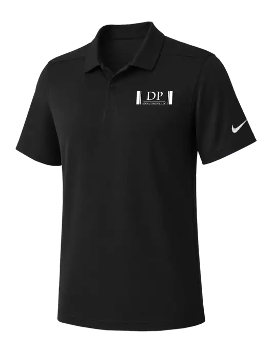 Nike Black Dry Essential Solid Polo w/DP Management Logo