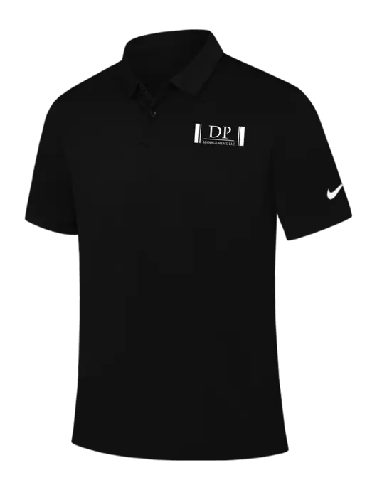 Nike Black Dry Essential Solid Polo w/DP Management Logo