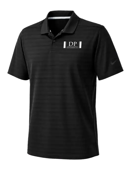 Nike Black Dri-FIT Vapor Jacquard Polo w/DP Management Logo