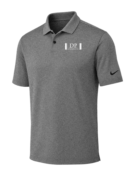 Nike Dark Grey Heather Dri-FIT Vapor Polo w/DP Management Logo