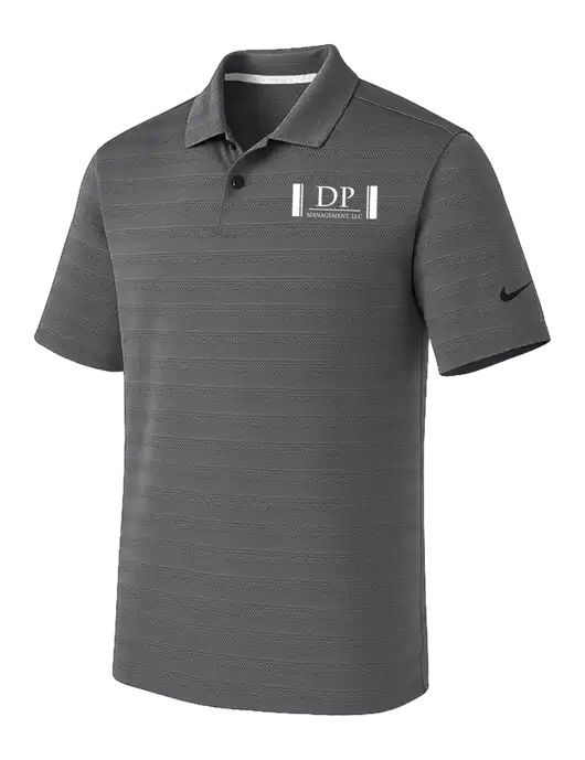 Nike Dark Medium Grey Dri-FIT Vapor Jacquard Polo w/DP Management Logo