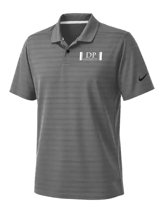 Nike Dark Medium Grey Dri-FIT Vapor Jacquard Polo w/DP Management Logo