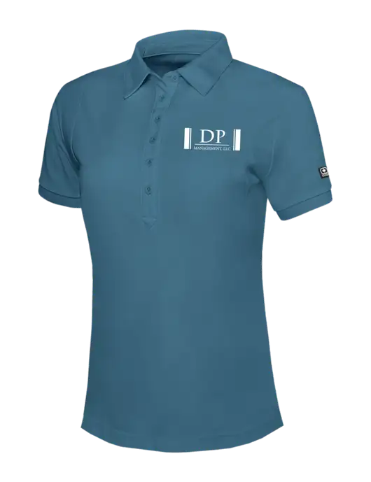 OGIO Womens Light Slate Blue Jewel Polo w/DP Management Logo