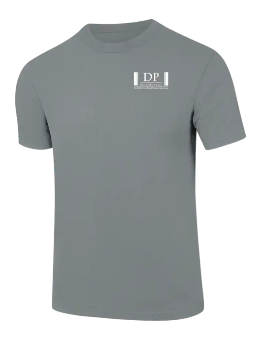 Comfort Colors 6.1 oz Medium Grey Heavyweight Ring Spun T-Shirt w/DP Management Logo