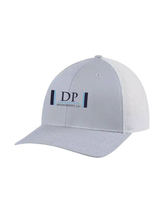 Richardson Adjustable Snapback Original 112 Trucker Cap Light Heather Grey w/White Mesh w/DP Management Logo