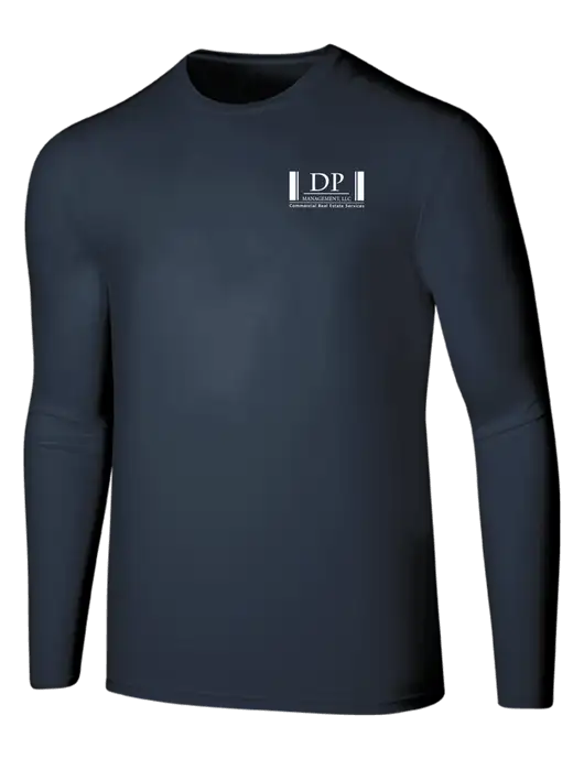 Seriously Soft Navy Long Sleeve T-Shirt w/DP Management Logo