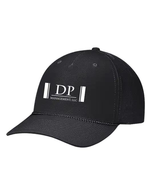 Richardson Laser Perf Performance Black/Black-Grey Rope Cap w/DP Management Logo