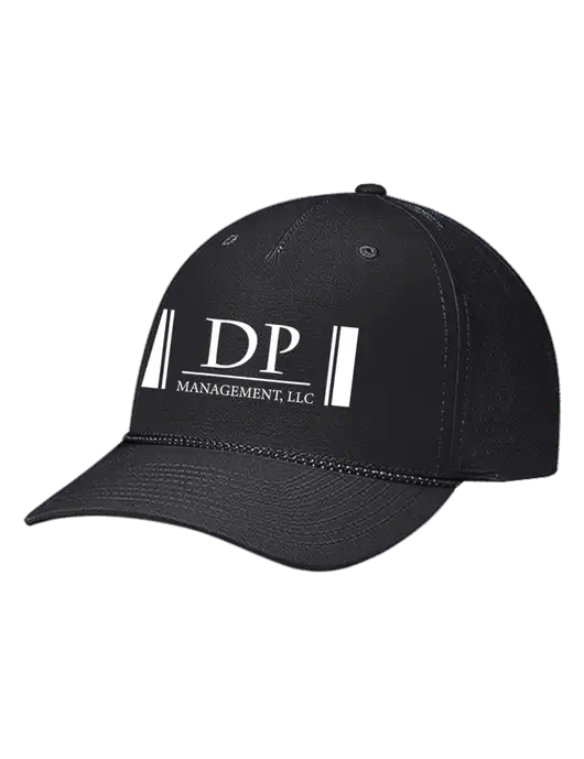 Richardson Laser Perf Performance Black/Black-Grey Rope Cap w/DP Management Logo