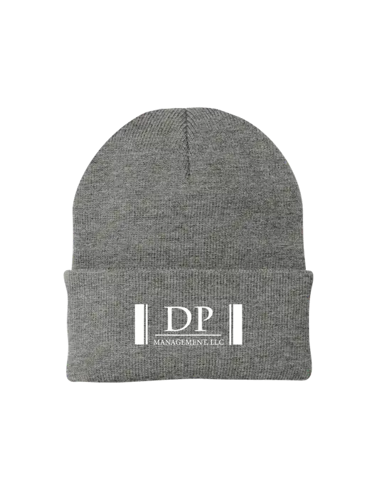 Medium Grey Heather Knit Cap w/DP Management Logo