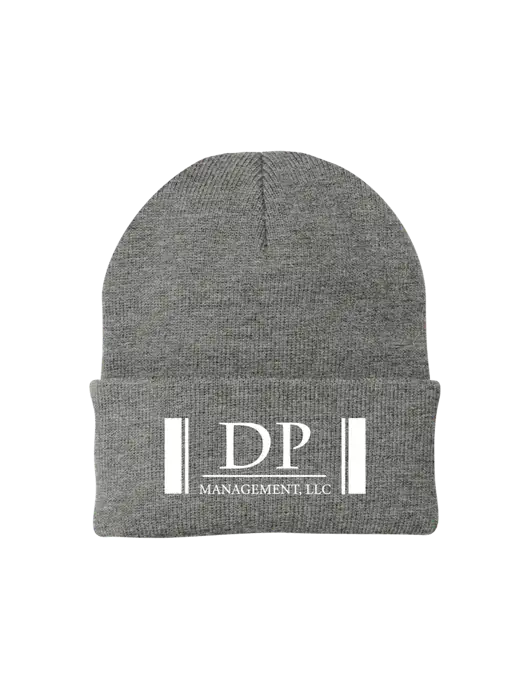 Medium Grey Heather Knit Cap w/DP Management Logo