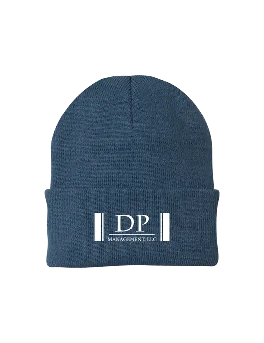Dark Slate Knit Cap w/DP Management Logo