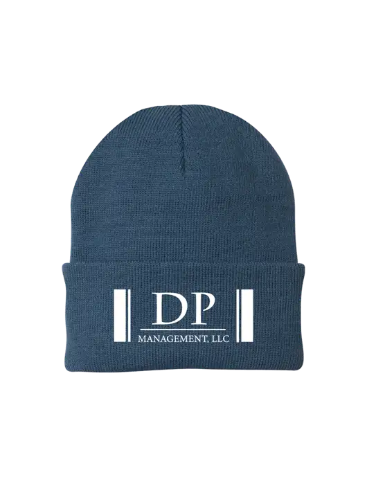 Dark Slate Knit Cap w/DP Management Logo