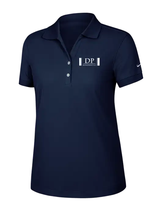 Nike Womens Dri-FIT Classic Dark Navy Polo w/DP Management Logo