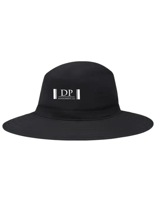 Black Booney Sun Hat w/DP Management Logo