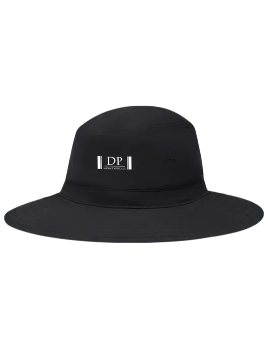 Black Booney Sun Hat w/DP Management Logo