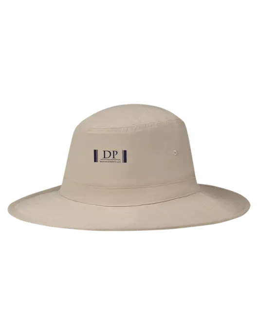 Tan Booney Sun Hat w/DP Management Logo
