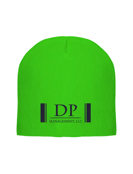 Safety Green Element Knit Beanie w/DP Management Logo