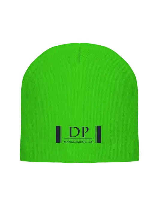 Safety Green Element Knit Beanie w/DP Management Logo