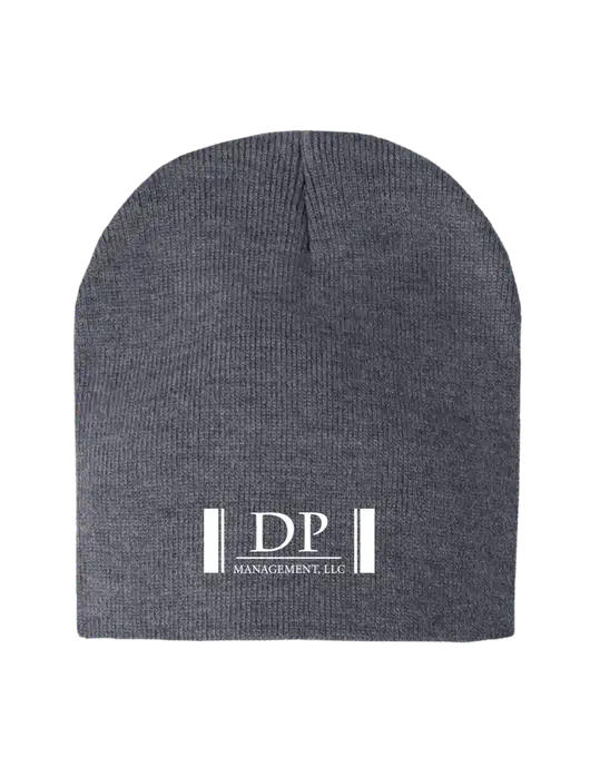 Dark Grey Heather Element Knit Beanie w/DP Management Logo