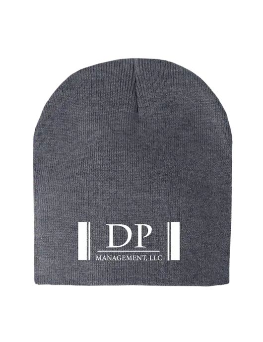 Dark Grey Heather Element Knit Beanie w/DP Management Logo