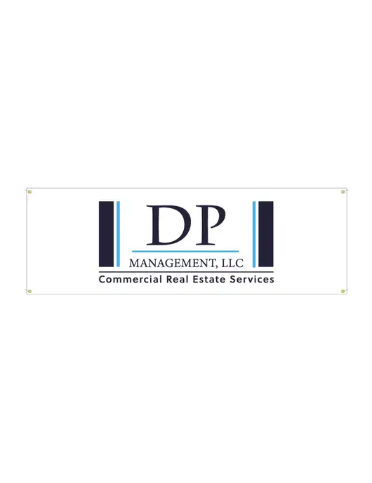 Vinyl Banner 72" x 24"  w/DP Management Logo