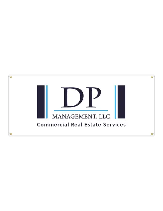 Vinyl Banner 72" x 30" w/DP Management Logo