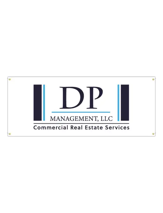 Vinyl Banner 120" x 48" w/DP Management Logo