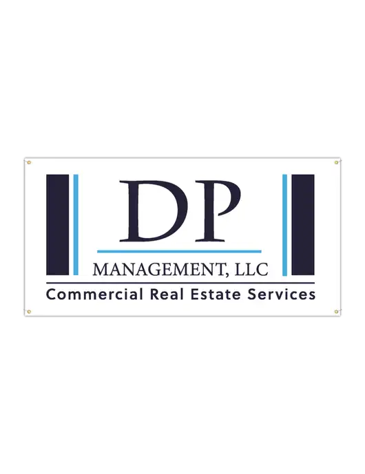 Vinyl Banner 96" x 48" w/DP Management Logo
